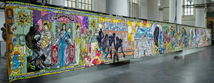 Het wandkleed van de provincie Zuid-Holland.